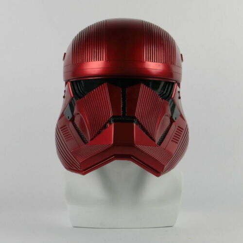 Star Wars 9 The Rise of Skywalker Sith Trooper Red Helmet Cosplay Prop PVC New - Picture 2 of 12