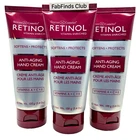 3x Retinol Hand Cream ORIGINAL Sealed Hands,Nails,Cuticles 10.2oz (3 x 3.4oz)