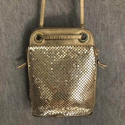 【YOURNUS】YM Vintage Bulky Cross Bag Vintage Y&S Original Gold Metal Purse Cross Body Bag