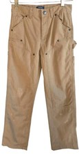 Polo Ralph Lauren Cargo Khaki Pants Boys 12 Distressed Preppy 100 Cotton