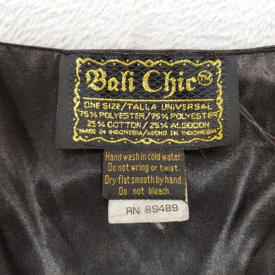 Бали шик жилет женщин один размер черный коричневый бусина украшенный цветочный богемное фестиваль - Изображение 4 из 4