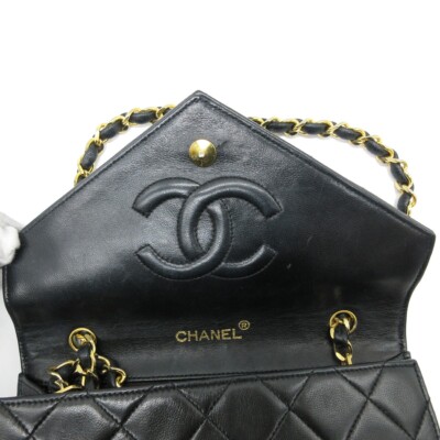CHANEL CC Matelasse 21 Chain Shoulder Bag Leather Black GHW France