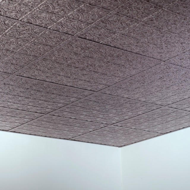 Fasade Easy Installation Traditional 4 Bermuda Bronze Glue Up