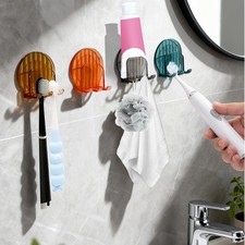 4 PCS Toothbrush Holders Wall Mounted, Elegant Design Fits Manual/Electric To...