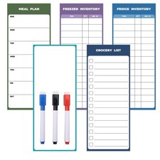 Magnetic Whiteboard for Fridge 5pcs 4x10inch Dry Erase