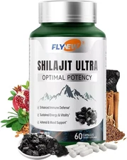 Flynew Shilajit Ultra Optimal Potency, Shilajit Extract With L-Arginine, Pure