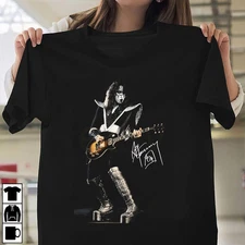 1976 Ace Frehley Signed s-5xl Fans Classic T Shirt