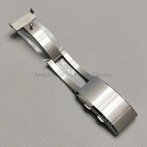 Chiusura Orologio Acciaio Inox 18/20/22mm 316l Fibbia Pieghevole Regolabile Metallo - Foto 2 di 15