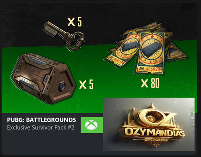 PUBG PlayerUnknowns Battlegrounds Survivor Pack 2 July 2026 XBOX Exclusive