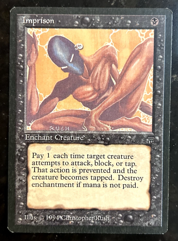 Imprison - Legends - Rare - MtG - Disavowed/banned, Excellent condition. - Image 3 of 4