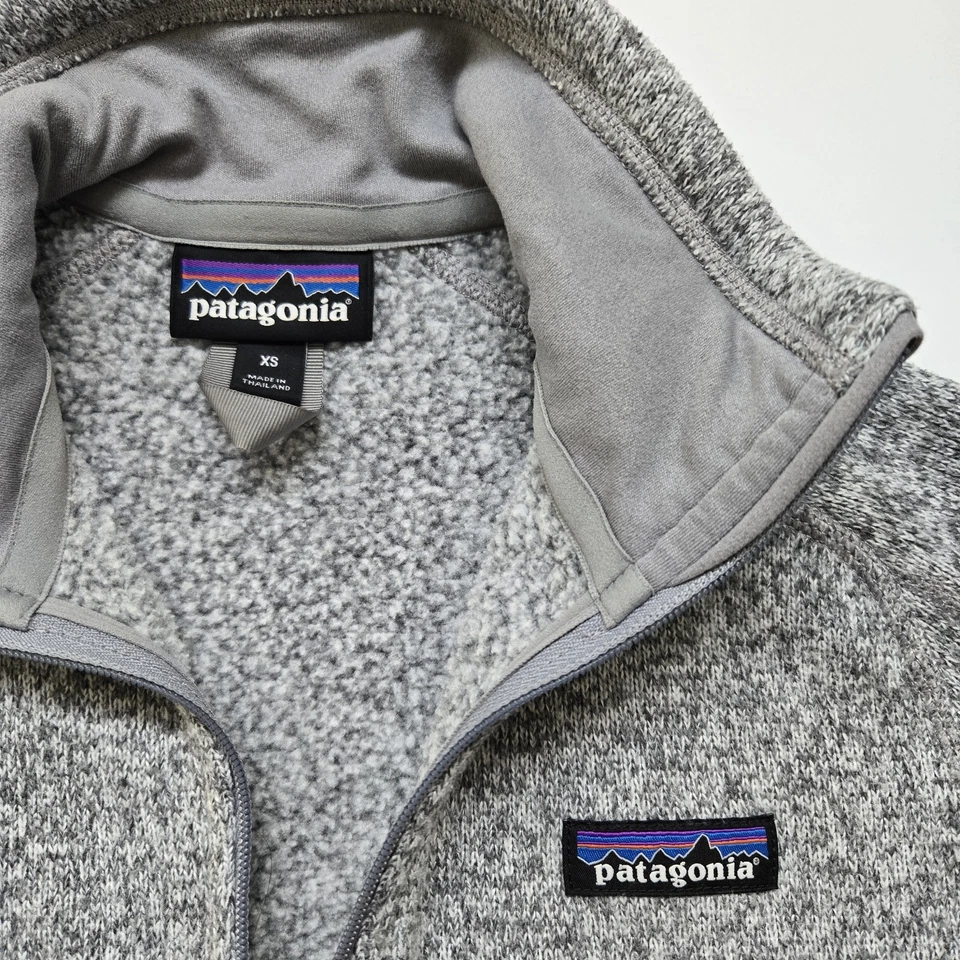 Suéter Patagonia Better 1/4 Cremallera Pullover Mujer XS Chaqueta $139 Gris Foto 3 de 4