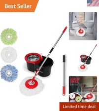 Multi-Purpose 360° Mop & Bucket Set with Adjustable Handle – Streak-Free Clean