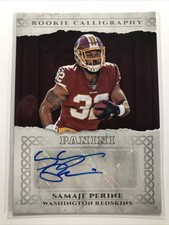 Samaje Perine 2017 Panini Football ROOKIE RC CALLIGRAPHY AUTO SP BENGALS 