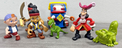 Jake Neverland Pirates Figure Set   Jake, Hook, Croc, etc Mixed Disney Lot