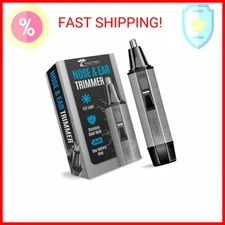 ToiletTree Products Nose Hair Trimmer with LED Light - Stainless Steel, Heavy-Du