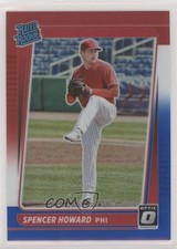 2021 Donruss Optic Rated Rookie Red White & Blue Prizm /199 Spencer Howard y0i