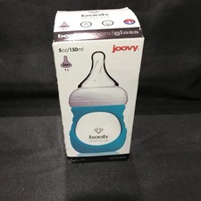 Joovy Boob Diamond Glass Baby Bottle 5oz 150ml Silicone Sleeve 0M Infant New