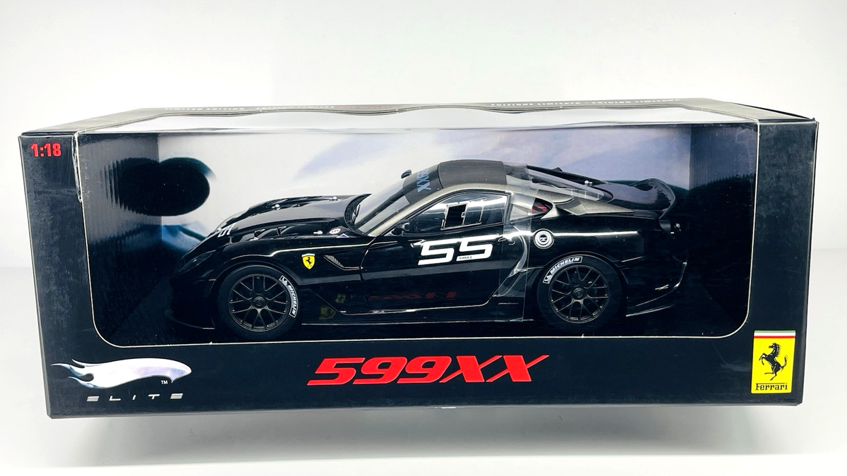 1/18 Hot Wheels Elite Ferrari 599XX Black New Sealed Rare Diecast