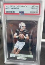 2023 Prizm Throwback Arch Manning #PTAM PSA 10