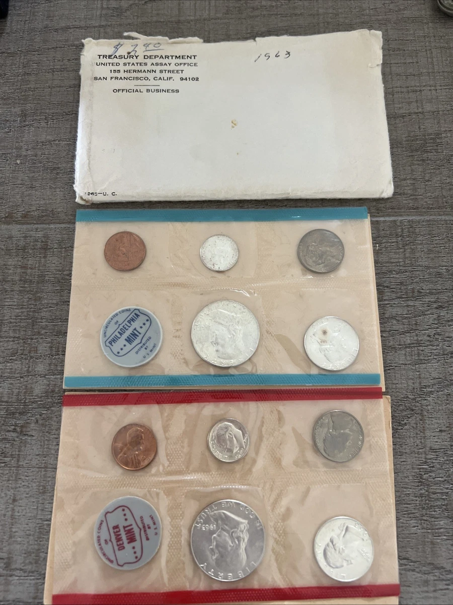 1963 U.S. Mint Certified US Coin Mint Sets for sale | eBay