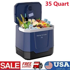 33L Portable Travel Car Refrigerator Freezer Truck Mini Fridge Camping 12V