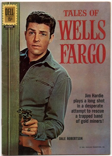 Wells Fargo Four Color #1215 Dale Robertson Russ Heath Dell Western HIGH GRADE