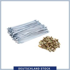 72stk Universal 3mm Gewinde 160mm Länge Motorrad Rad Speichen Metall mit Nippel