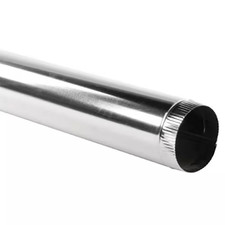 6 In. X 3 Ft. round Metal Duct Pipe