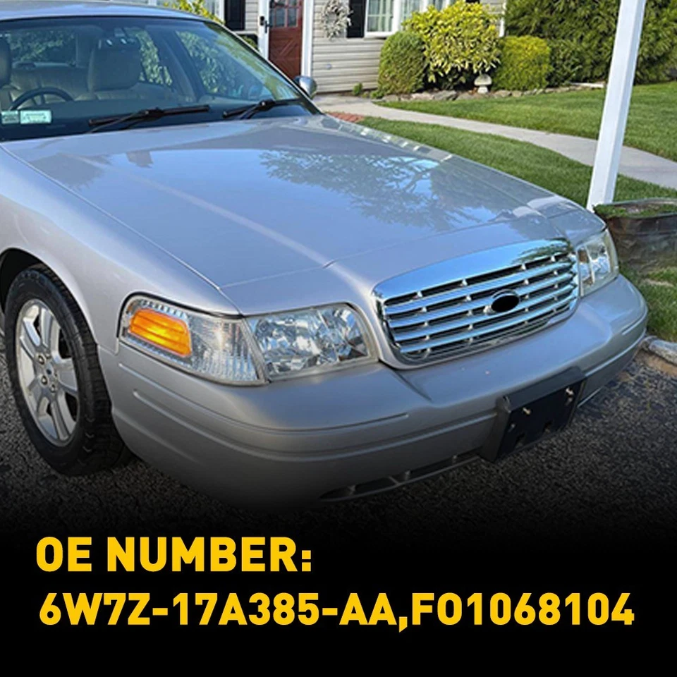 Soporte de matrícula delantero OEM para Ford Crown Victoria 1998-11 negro 1-5X Foto 4 de 4