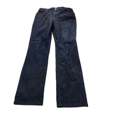 Chico's 1 Short Sz 8P Fabulously Slimming Jeans Womens Indigo Blue Straight Leg
