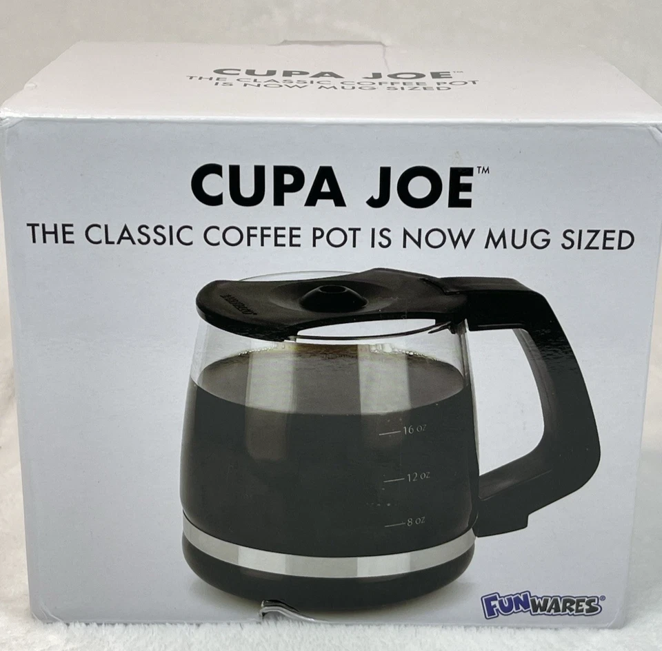 Taza de café Cupa Joe 20 oz Funwares novedad taza de vidrio mordaza regalo NUEVO Foto 4 de 4