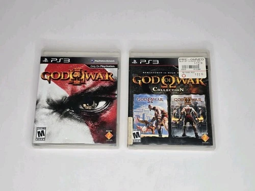 God of War 3 III & GOW Collection (1 & 2) PlayStation 3 PS3 Complete Cib Tested