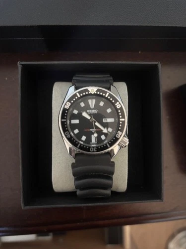 Mens Vintage Seiko Diver Watch 4205-15K - Stainless Steel - 32mm