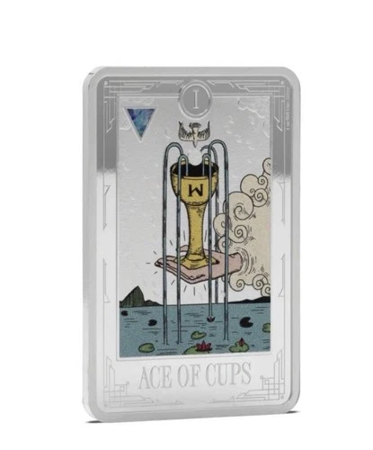 2025 Niue Ace Of Cups Tarot Card Minor Arcana 1 oz Silver Proof NEW Mintage 1000