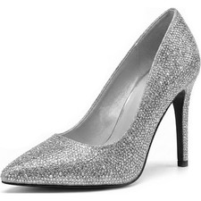 Women Stiletto High Heel Pointed Pumps Ladies Party Clubbing Work Court Shoes