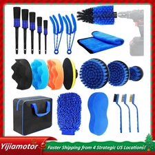Car Detailing Kit 22Pcs Cleaning Tire Wash Brush Set for Interior Exterior Wheel