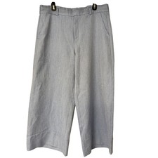 Banana Republic Blake Light Blue Cropped Wide Leg Pants Women's Size 12