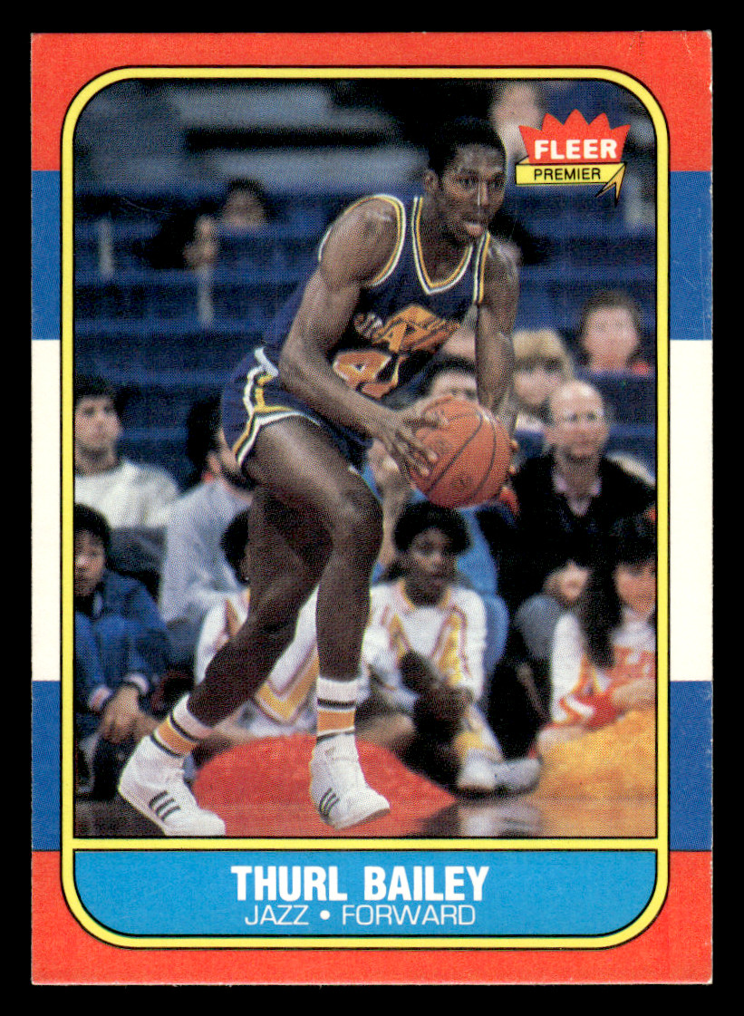-CS- 1986-87 Fleer - #6 Thurl Bailey *Free Shipping* Utah Jazz