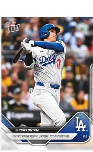 Shohei Ohtani 100th HR As A Dodger 2025 MLB Topps NOW Card # 650 Presale