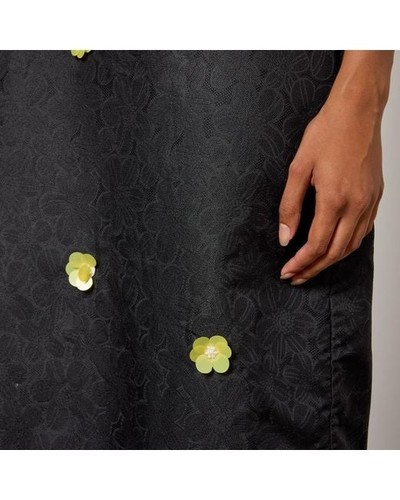 NUOVO abito midi Sister Jane Dream fantasia fiori cloque nero taglia media M nuovo con etichette - Foto 4 di 4