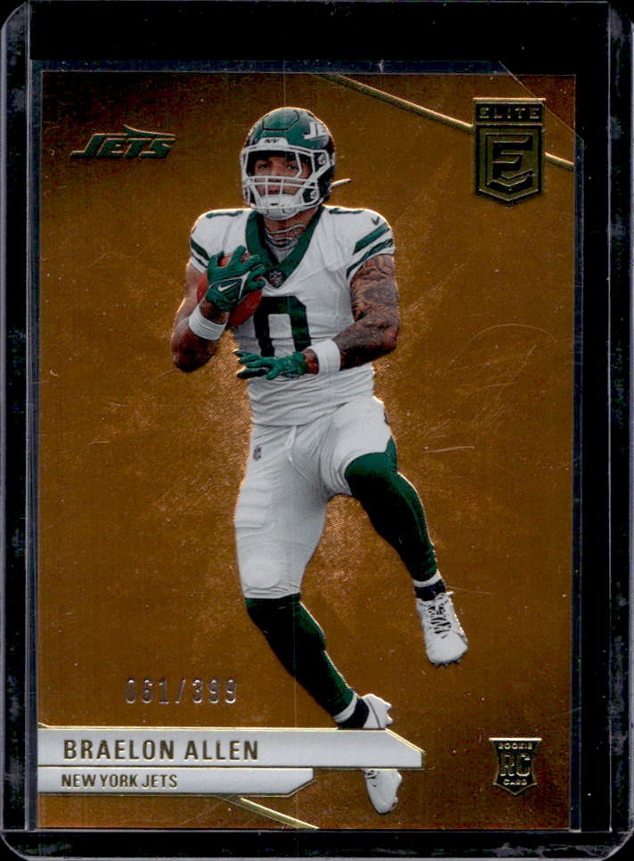 2024 Donruss Elite Braelon Allen Orange Rookie RC #61/399 Jets
