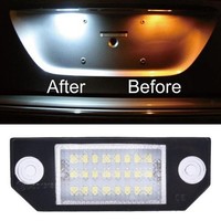 12V LED Kennzeichenleuchten Bulbs Satz FüR Ford Focus MK2 2003-2008 Auto