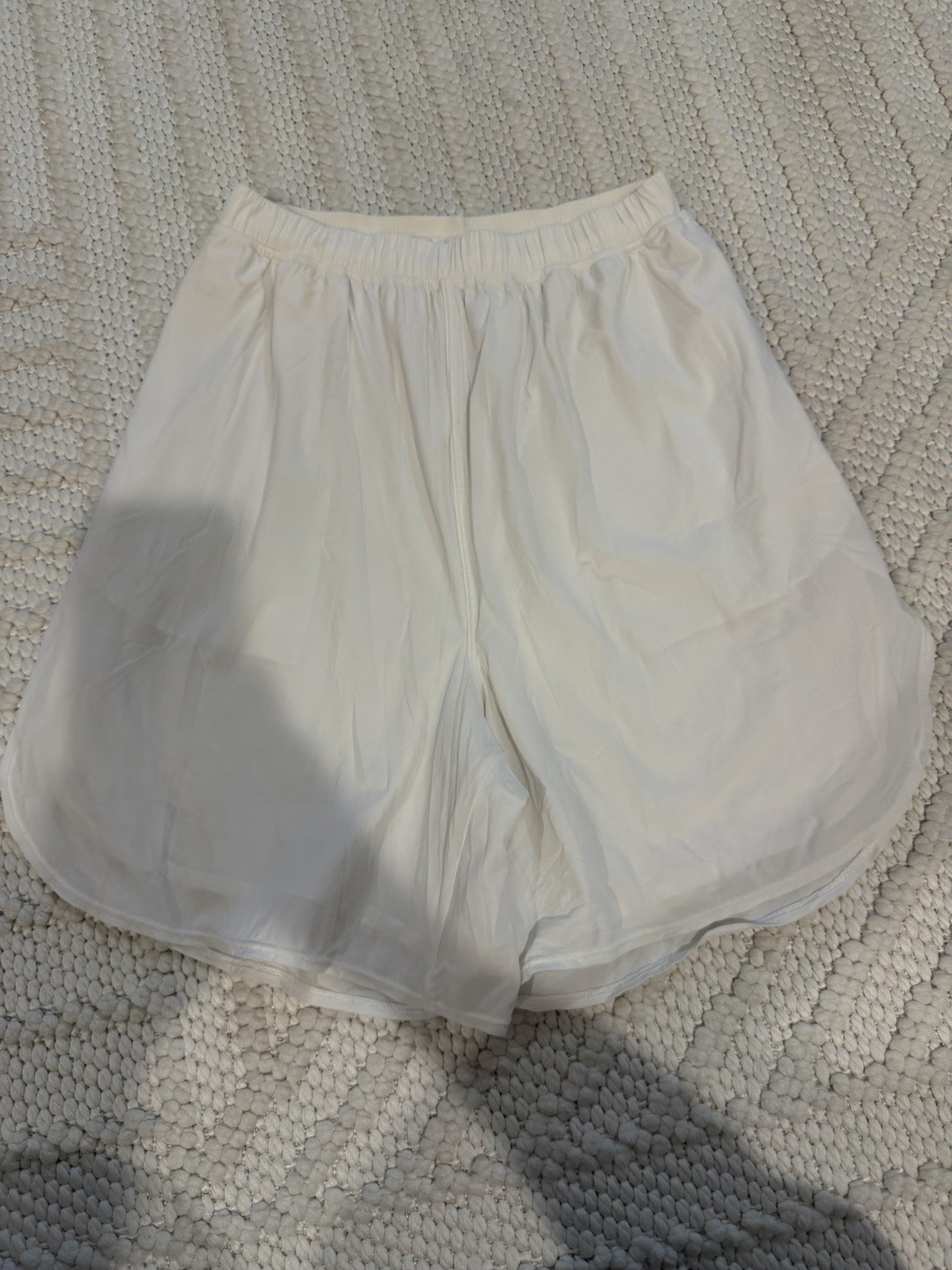 Lululemon Lab Flow Shorts Cream White Size 2 Loose