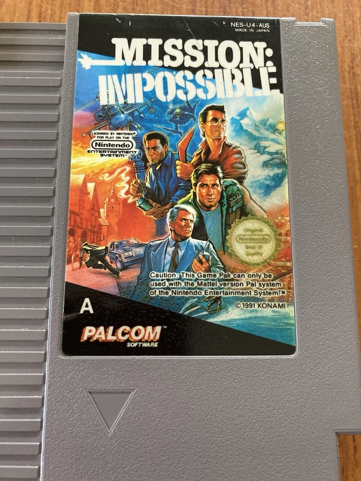 NES ~ MISSION IMPOSSIBLE ~ Nintendo Game 3 Screw NES-U4-AUS Game Cart Only Pal A - Image 2 of 4