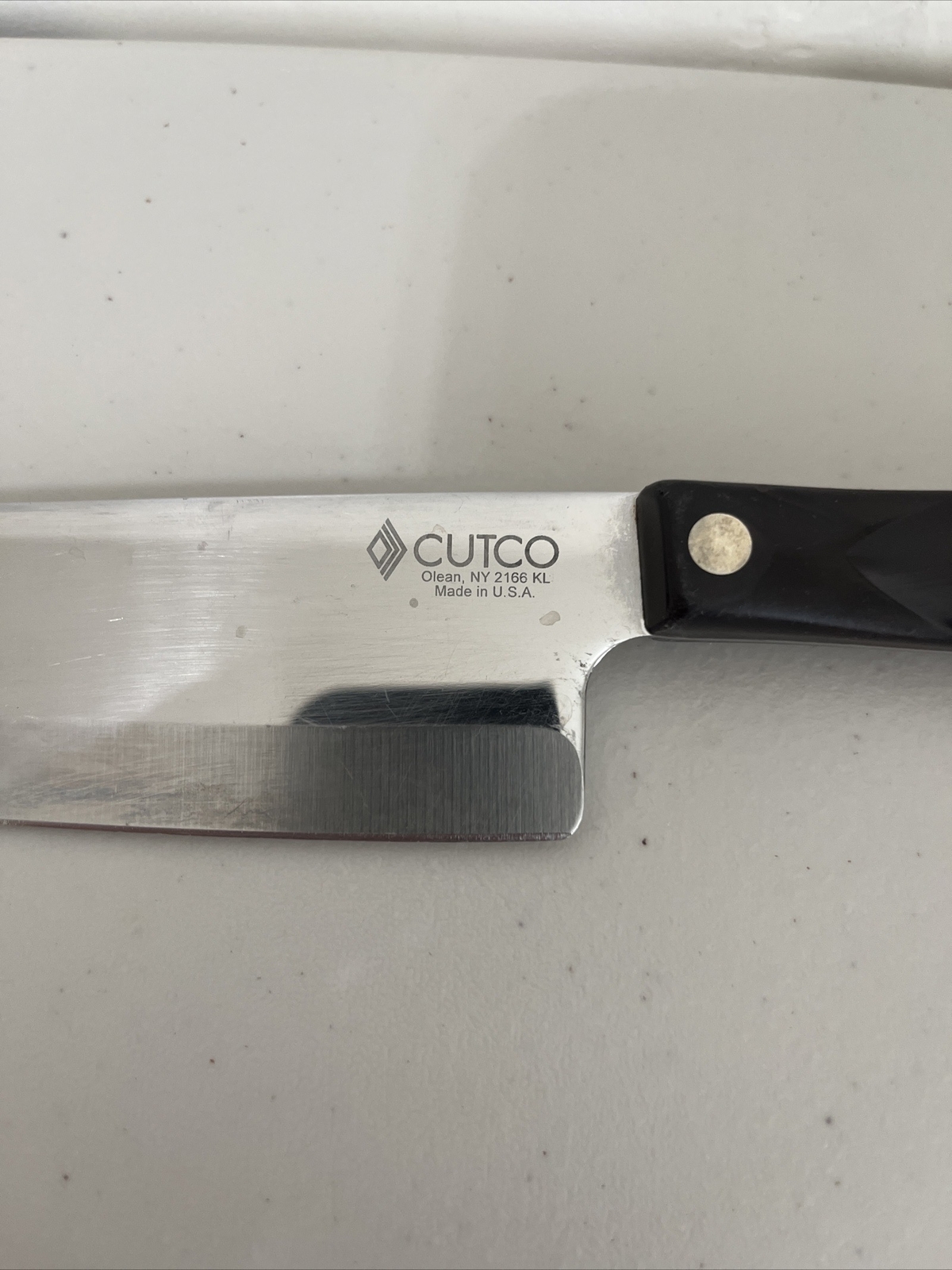 Cutco 2166 Petite Santoku Knife With 5" Blade and Classic Brown Handle
