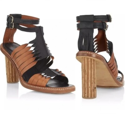 NWT ULLA JOHNSON Madeira Twisted Leather Sandals (Size 38)