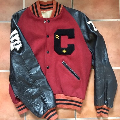 wool leather varsity jacket