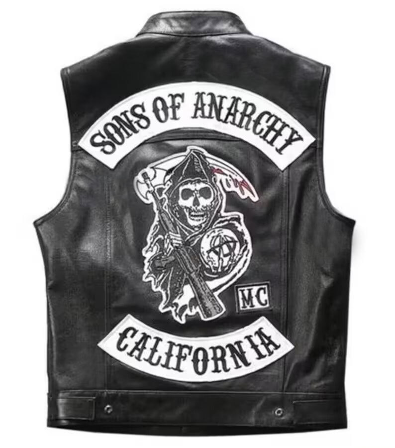 SUNS of ANARCHY 革 ベスト of Sons Vest Vest, SOA ベストの通販