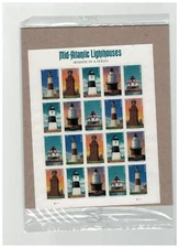 Scott# 5621-5625, Mid-Atlantic Lighthouses- Pane of 20 Forever Stamps- 2021- MNH