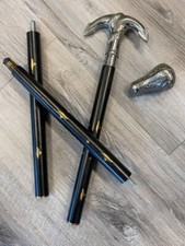 Nautical Brass Anchor Knob Head Walking Stick Antique Designer Wooden Cane Shaft